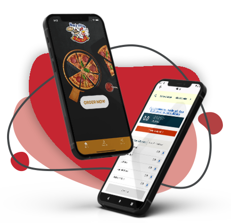 Max's Pizza & Frenzo Peri Peri app mockup